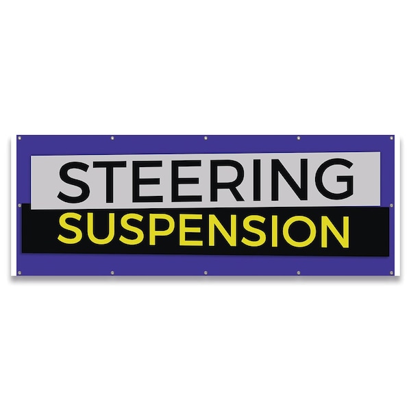 Steering Suspension Banner Concession Stand Food Truck Single Sided